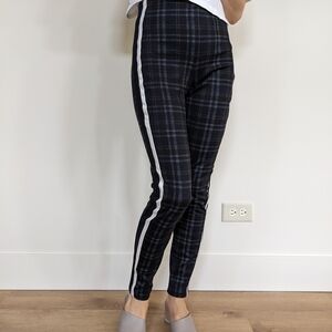 Zara High-Waisted Check Leggings